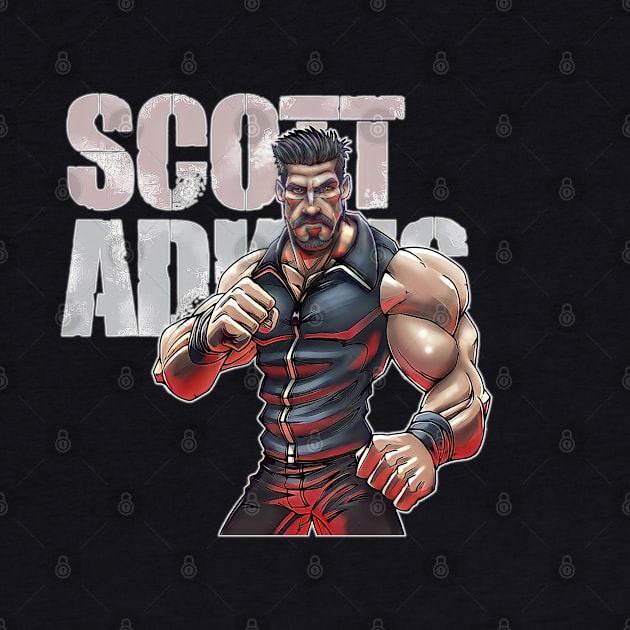 Scott Adkins stance by Millionaire Merch